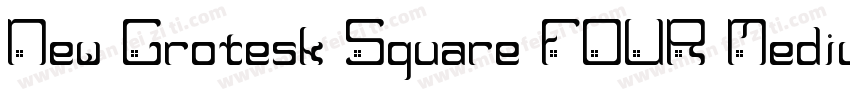 New Grotesk Square FOUR Medium字体转换